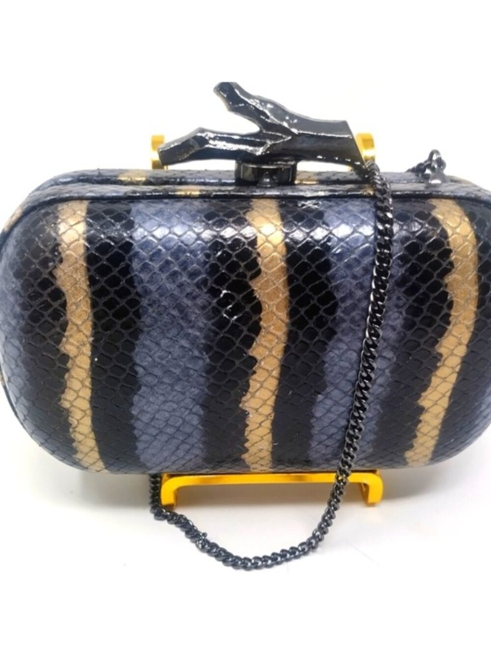 Diane Von Furstenberg Python Leather Clutch - Picture 2 of 9